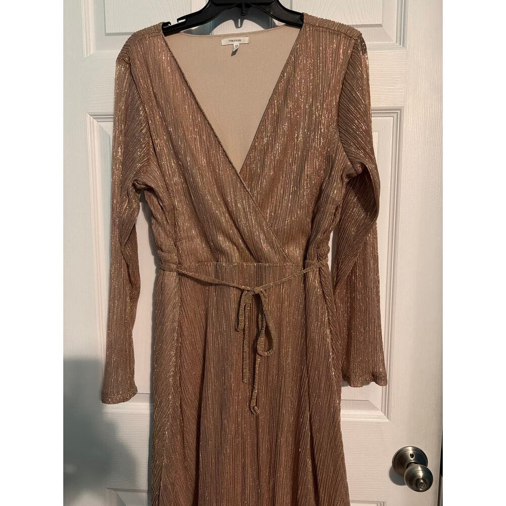 XL Dress from Maurice’s in a shimmer rose gold
